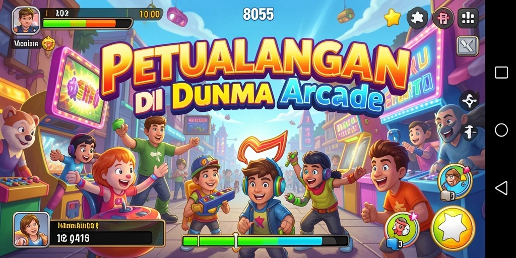 Tangkapan layar gameplay 8055 yang menampilkan aksi seru.