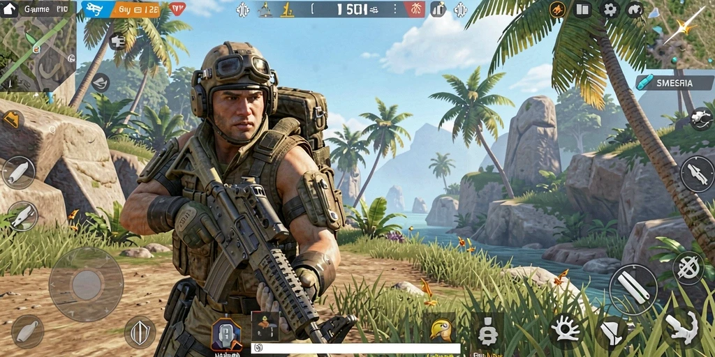 Tampilan tangkapan layar gameplay API66 yang intens dan menarik.