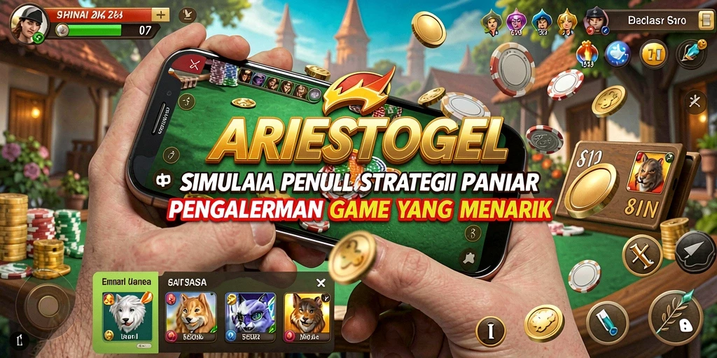Tampilan gameplay ARIESTOGEL yang menarik dan interaktif.