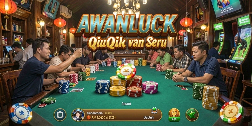 Tampilan gameplay QiuQiu yang seru dan menarik di AWANLUCK.