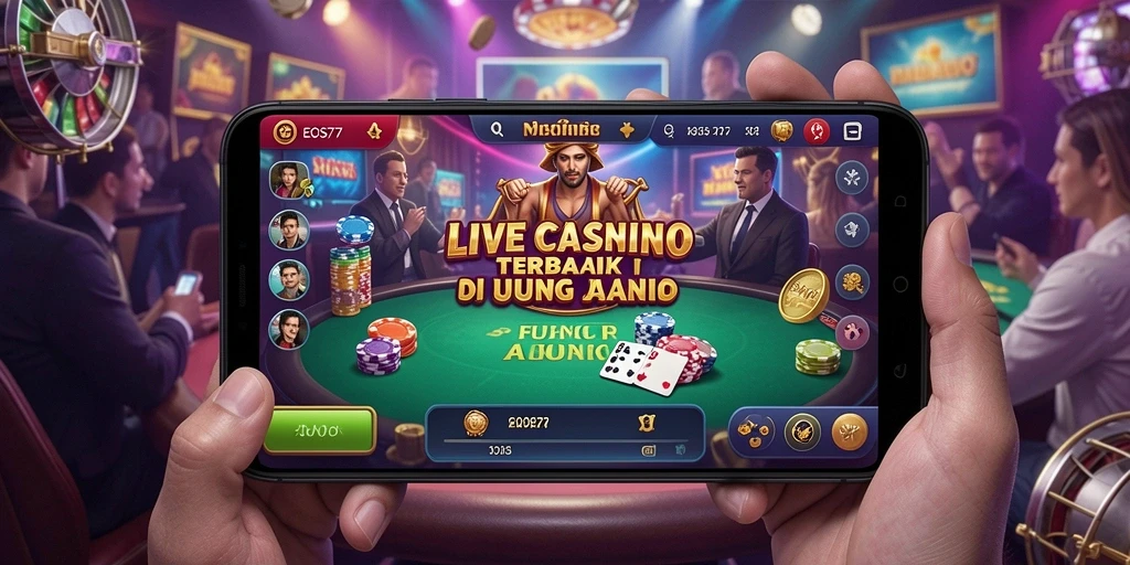 Gameplay menarik Live Casino dengan dealer profesional.