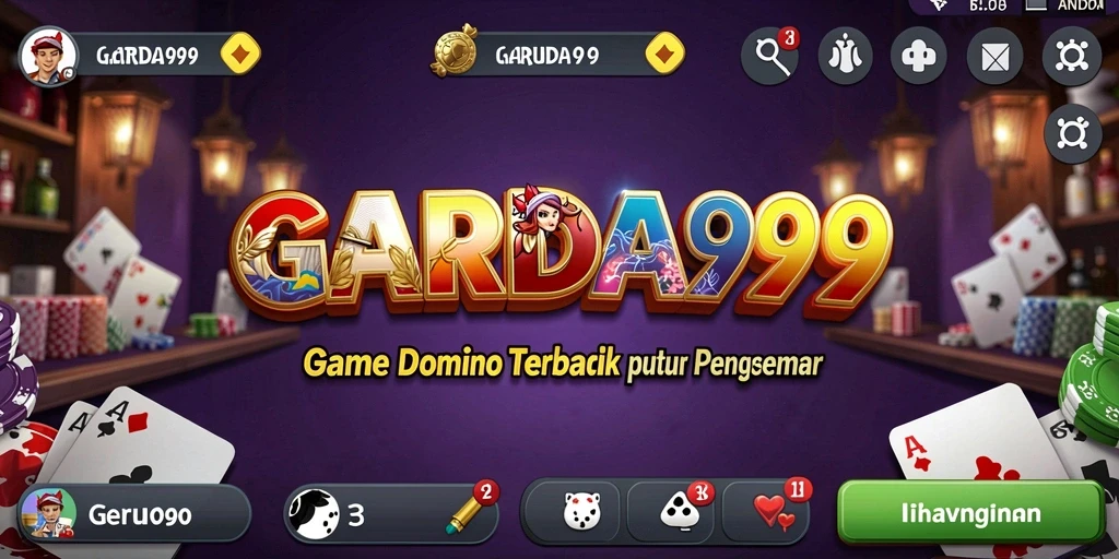 Tampilan gameplay menarik dari GARUDA999 dalam permainan Domino.