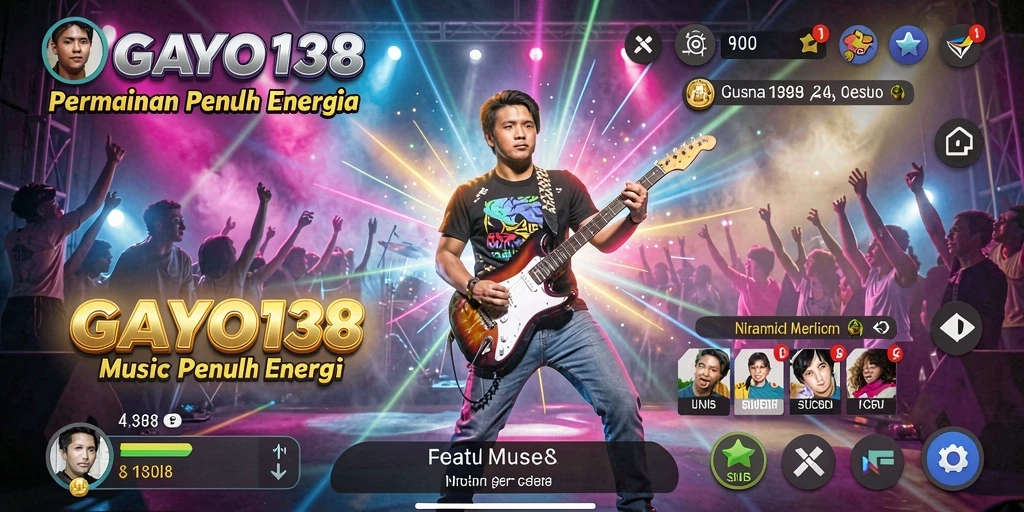 Screenshot GAYO138 menunjukkan pengalaman bermain musik yang seru.