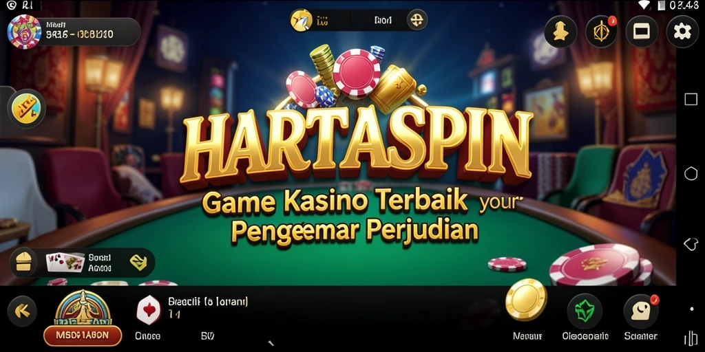 Tangkapan layar HARTASPIN menunjukkan grafis permainan Kasino yang menakjubkan.