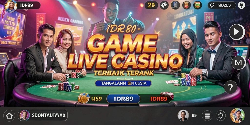 Tampilan gameplay Live Casino yang mengesankan di IDR89.