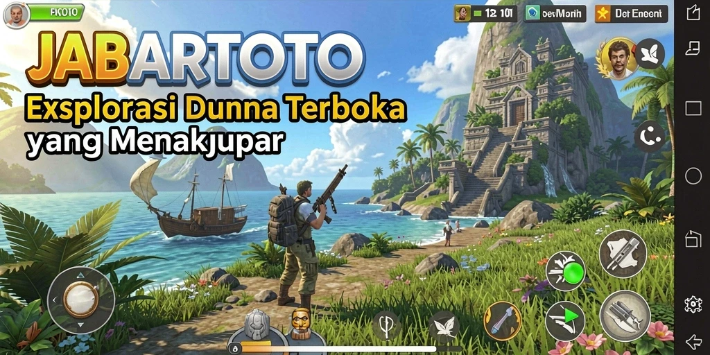 Tampilan menakjubkan dari gameplay JABARTOTO dalam dunia terbuka.
