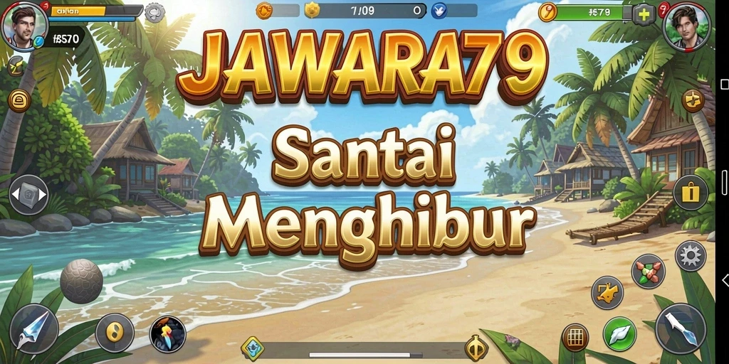 Tangkapan layar JAWARA79 menampilkan gameplay santai dan penuh warna.
