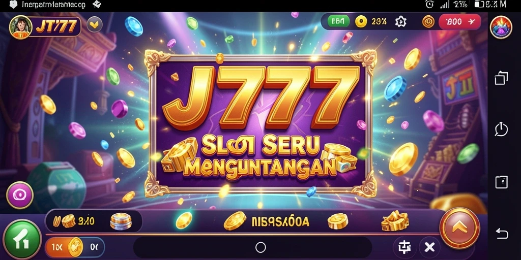 Tampilan gameplay Slot JT777 yang seru dan mendebarkan.