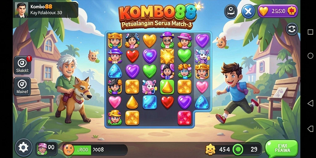 Pengalaman seru dalam mencocokkan barang di KOMBO88.