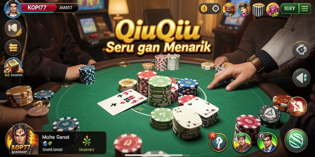 Gameplay seru QiuQiu di KOPI77 dengan grafis menarik.