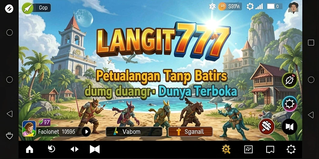 Screenshot gameplay LANGIT777 menampilkan petualangan Open World yang mendebarkan.