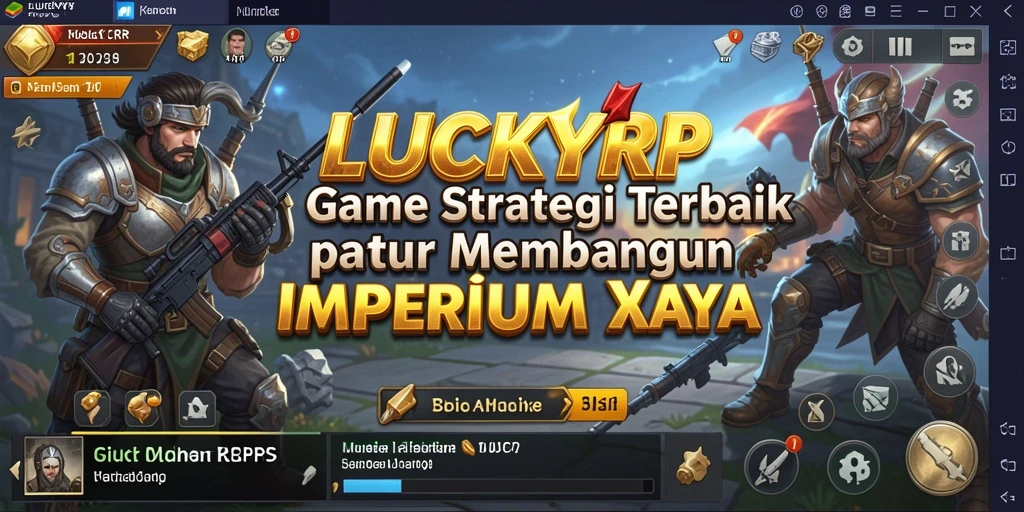 Screenshot gameplay <strong>LUCKYRP</strong> yang menunjukkan aksi pertempuran dan pembangunan.
