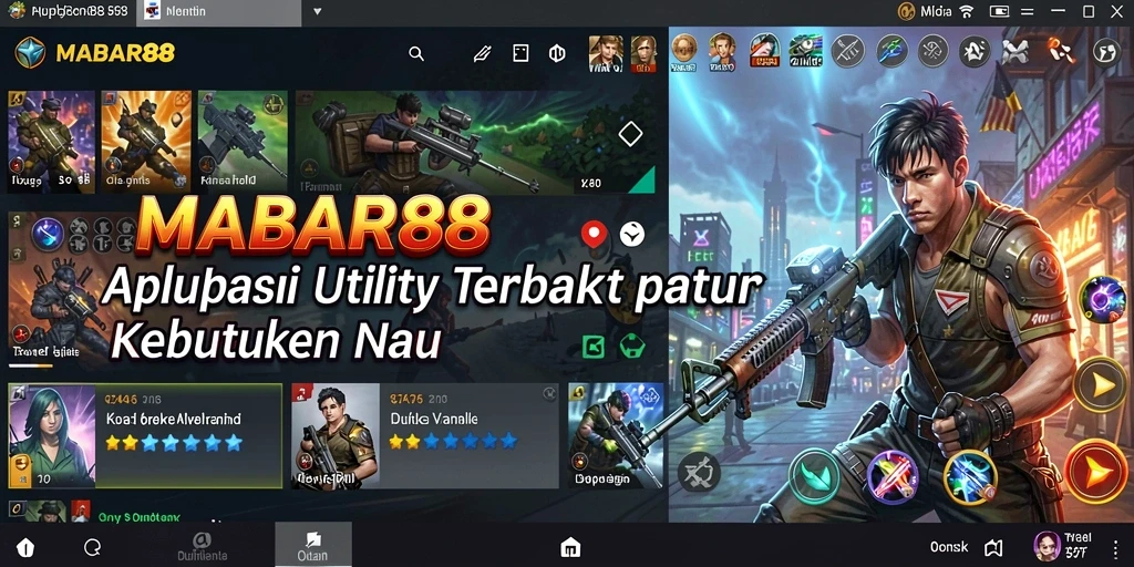 Tampilan antarmuka MABAR88 yang sederhana dan menarik.