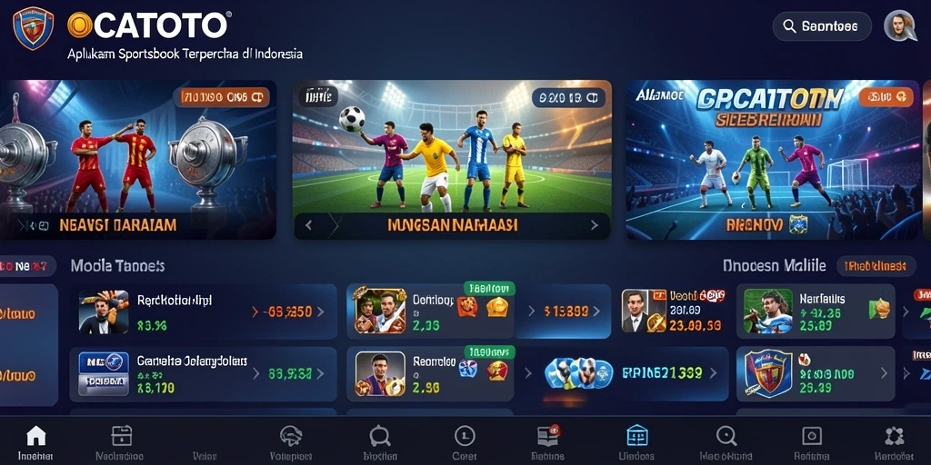 Tampilan gameplay Sportsbook OCATOTO yang menarik dan interaktif.