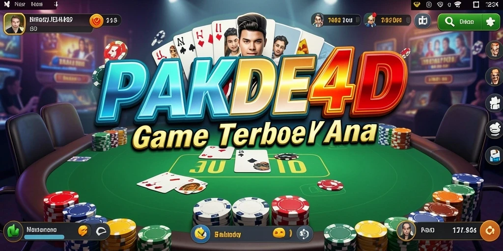Gameplay PAKDE4D yang seru dan menantang dalam poker.