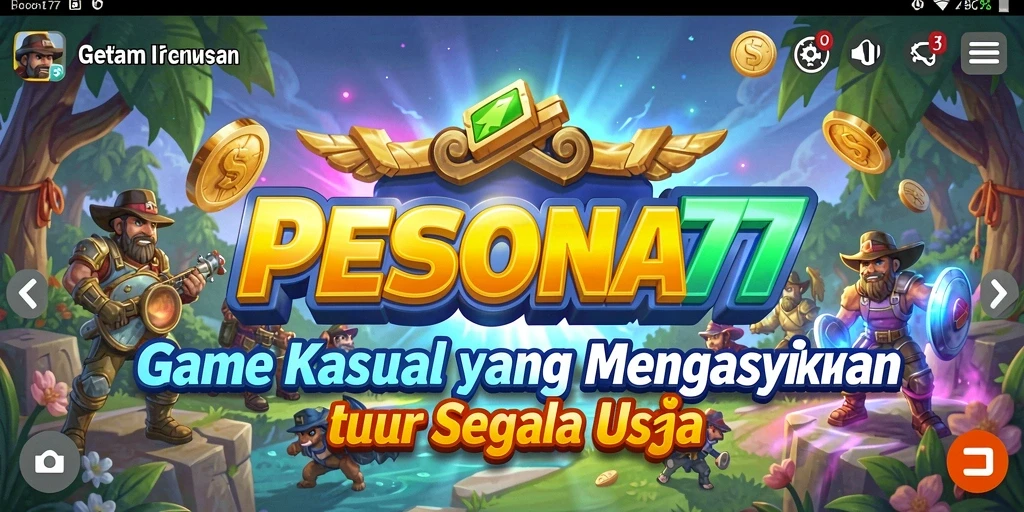Tangkapan layar gameplay PESONA77 menampilkan keseruan dan tantangan mini-game.