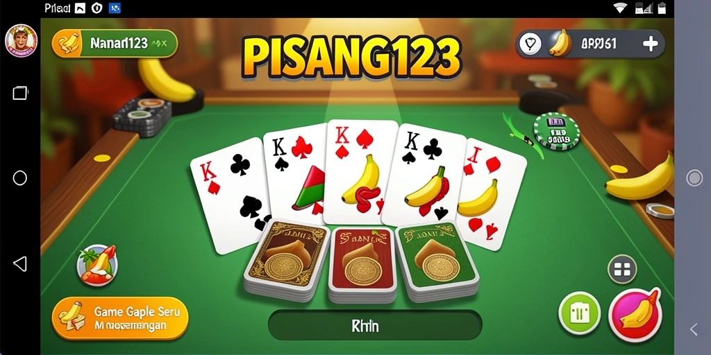 Tampilan gameplay Gaple yang mengasyikkan di PISANG123.
