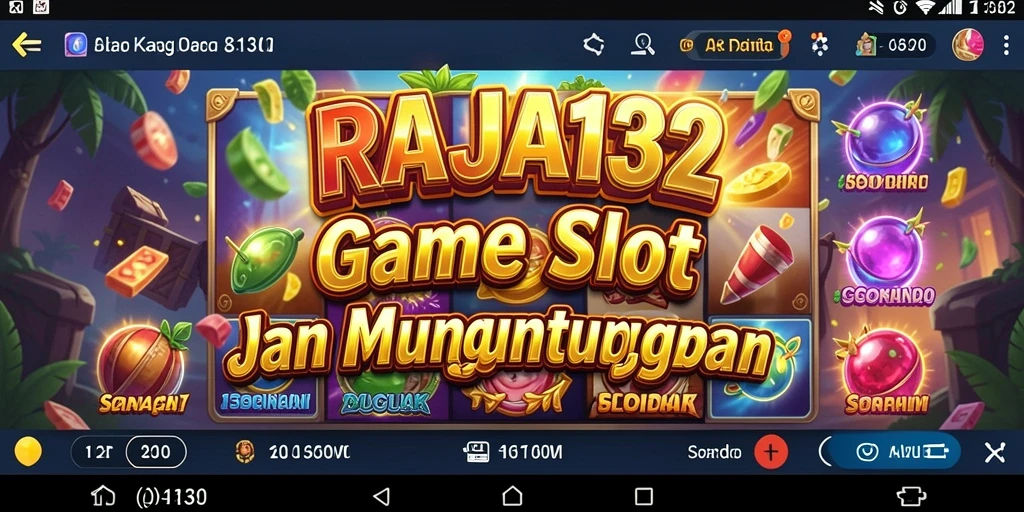 Tampilan menawan dari gameplay RAJA132 yang penuh warna.