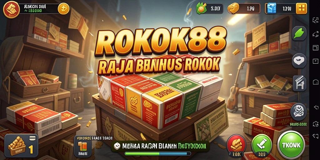 Screenshot gameplay ROKOK88 menampilkan kekuatan manajemen bisnis.