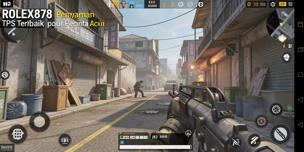 Tangkapan layar menampilkan aksi seru dalam game TPS.