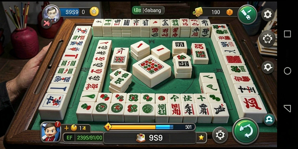 Tampilan gameplay S9S9 yang menarik dan menantang dalam permainan Mahjong.