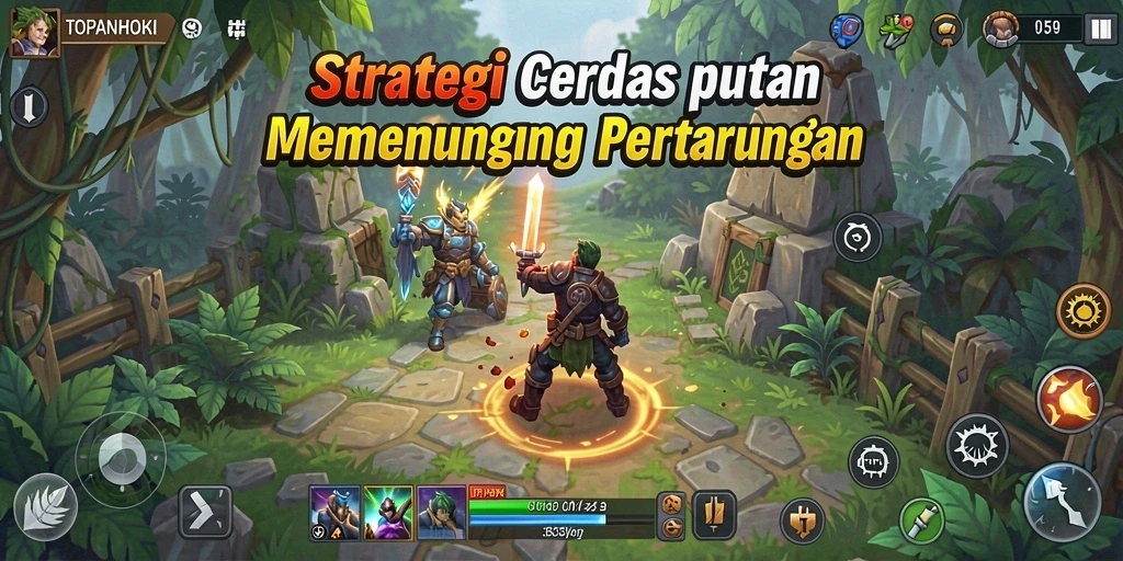 Tampilan gameplay strategis dari TOPANHOKI yang mendebarkan.